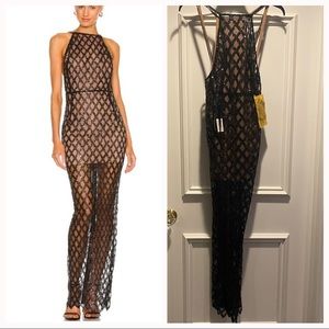 Bronx and Banco Coco Halter Neck Maxi Dress Sz XS Revolve